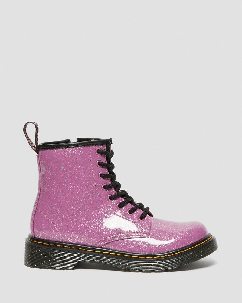 Pink Kids' Dr Martens Junior 1460 Glitter Lace Up Boots | CA 677SGL